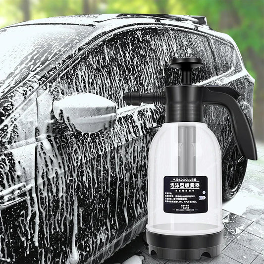 2L Gardening & Car Wash Foam Spray Can – Acid & Alkali Resistant Manual Pressure Sprayer