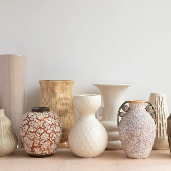 Matte Ceramic Vase Duo — Home & Kitchen at Qihistore Shop